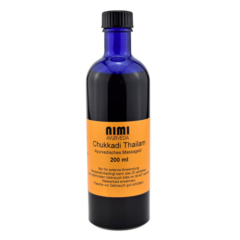 Ājurvēdas masāžas eļļa Chukkadi Thailam, Nimi Ayurveda, 200 ml