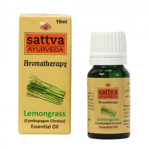 Citronzāles ēteriskā eļļa Lemongrass, Sattva Ayurveda, 10 ml