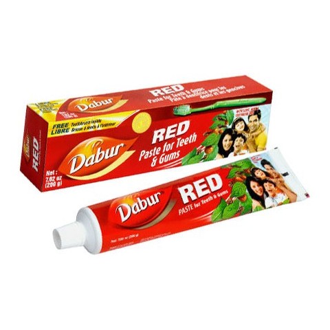 Zobu pasta ar 7 ārstniecības augiem RED, Dabur, 200g