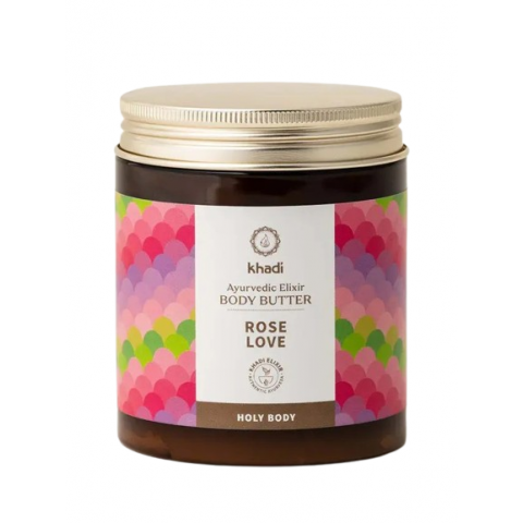 Ājurvēdas ķermeņa sviests Rose Love, Khadi, 250 ml