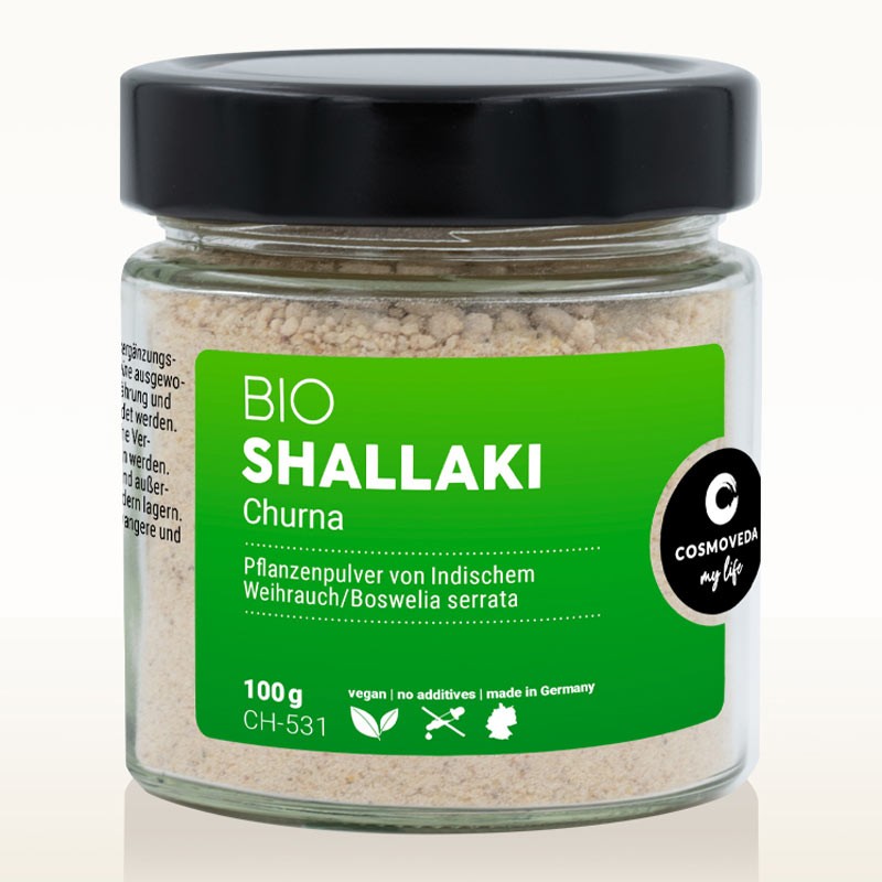 Shallaki Churna Boswellia pulveris, organisks, 100 g