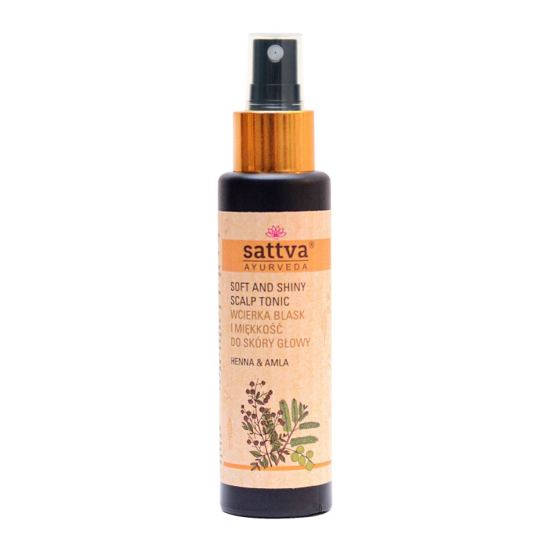 Matu un galvas ādas toniks Henna un Amla, Sattva Ayurveda, 100 ml