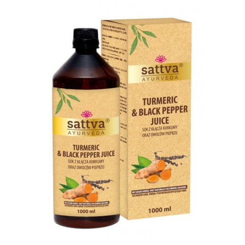 Turmeric and black pepper juice, Sattva Ayurveda, 1l