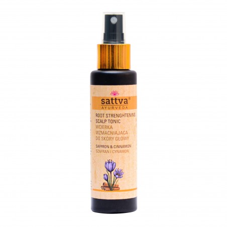 Matu un galvas ādas toniks Cinamon un Safron, Sattva Ayurveda, 100 ml