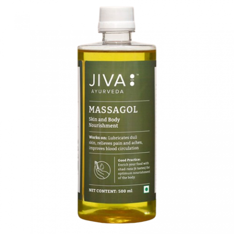 Ayurvedic body massage oil, Jiva Ayurveda, 500ml