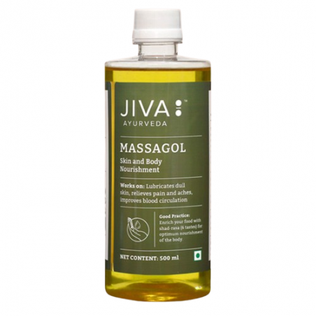 Ājurvēdas ķermeņa masāžas eļļa, Jiva Ayurveda, 500ml