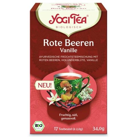 Ягодный чай со специями Berry Vanilla, Yogi Tea, 17 пакетиков