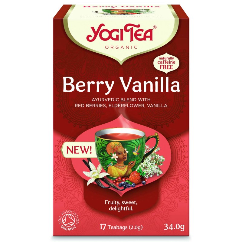 Ягодный чай со специями Berry Vanilla, Yogi Tea, 17 пакетиков