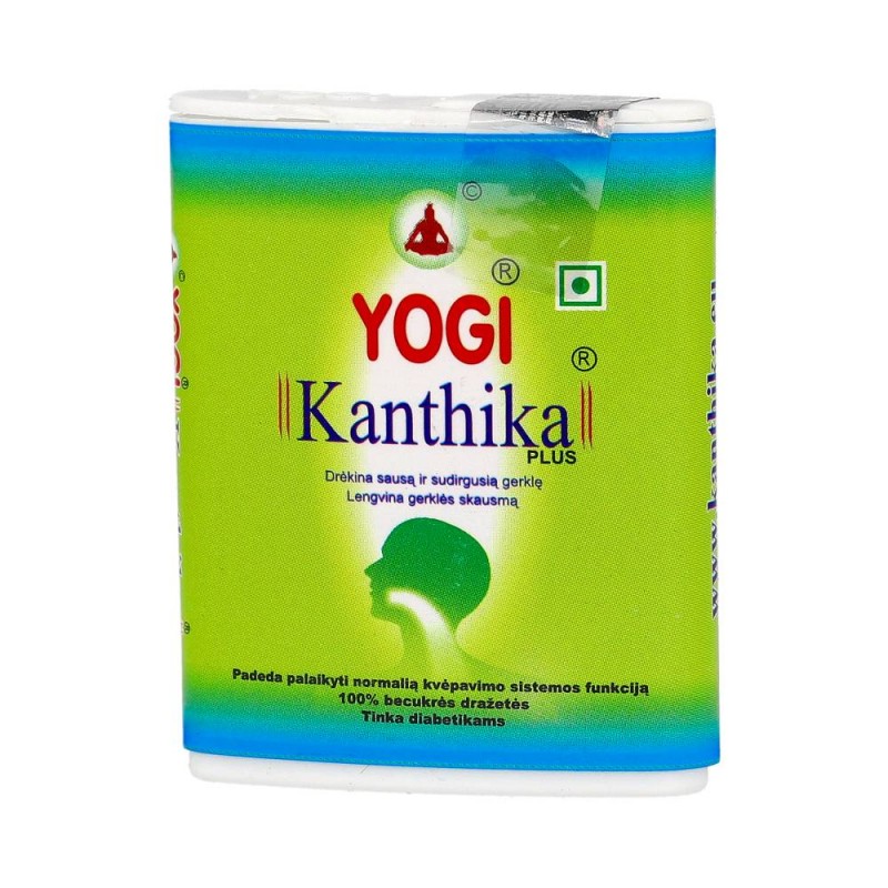 Pastilas kaklam Kanthika Plus, Yogi, 70 pastilas