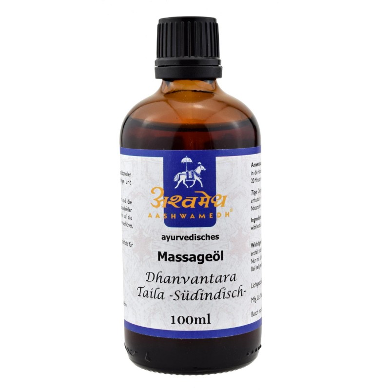 Massage oil Dhanwantara Taila South India, Aashwamedh, 100 ml