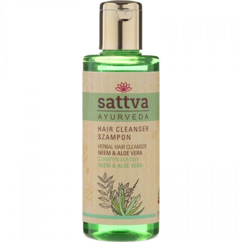 Attīrošs matu šampūns ar Neem un Aloe Vera, Sattva Ayurveda, 210 ml