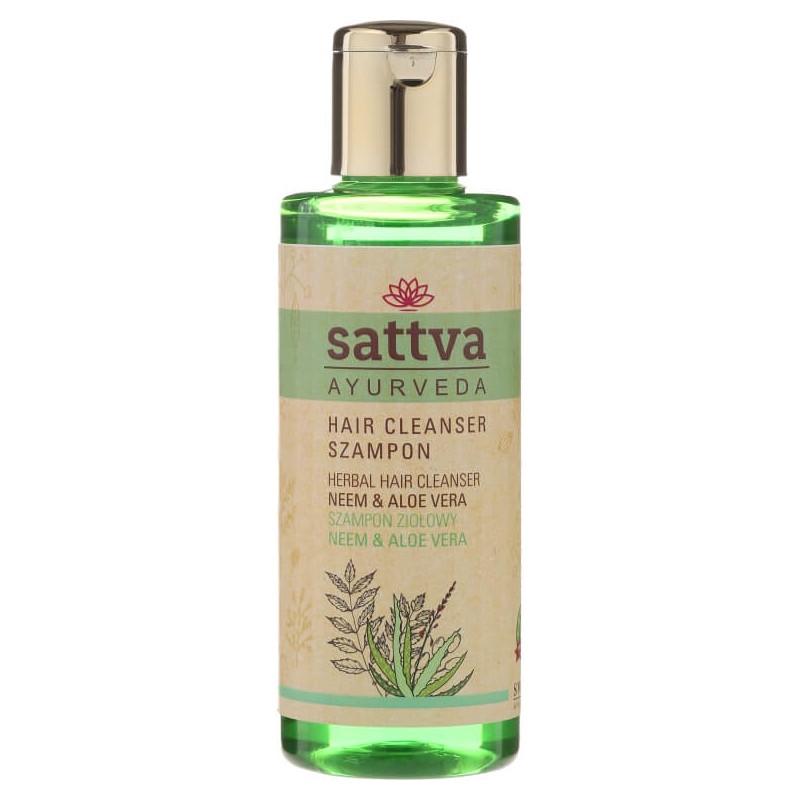 Attīrošs matu šampūns ar Neem un Aloe Vera, Sattva Ayurveda, 210 ml