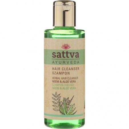 Attīrošs matu šampūns ar Neem un Aloe Vera, Sattva Ayurveda, 210 ml