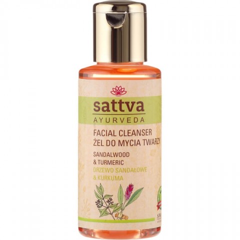 Sejas tīrīšanas līdzeklis ar sandalkoku un kurkumu Sandalwood, Sattva Ayurveda, 100 ml