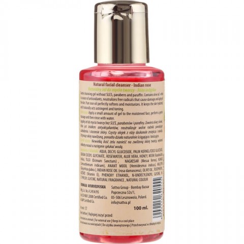 Sejas tīrīšanas līdzeklis Indian Rose, Sattva Ayurveda, 100 ml