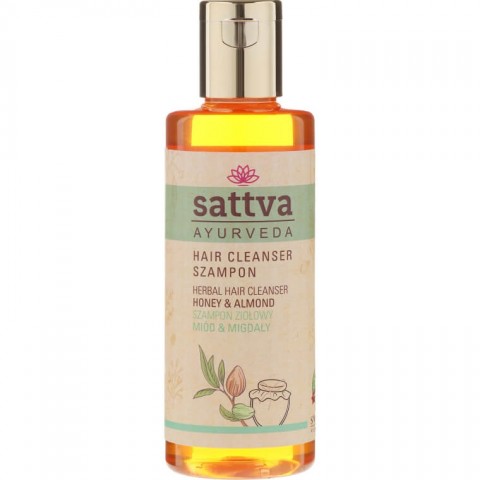 Nourishing hair shampoo with honey and almonds Honey, Sattva Ayurveda, 210ml