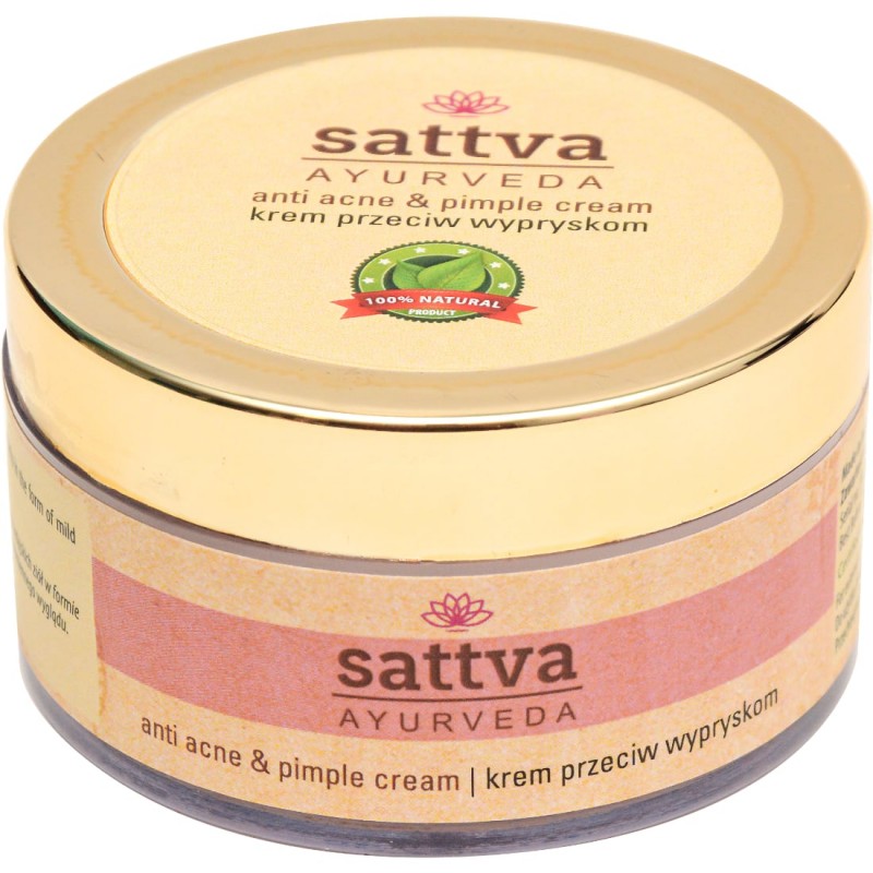 Sejas krēms pret pūtītēm Anti Acne un Pimple, Sattva Ayurveda, 50 g