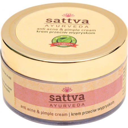 Sejas krēms pret pūtītēm Anti Acne un Pimple, Sattva Ayurveda, 50 g