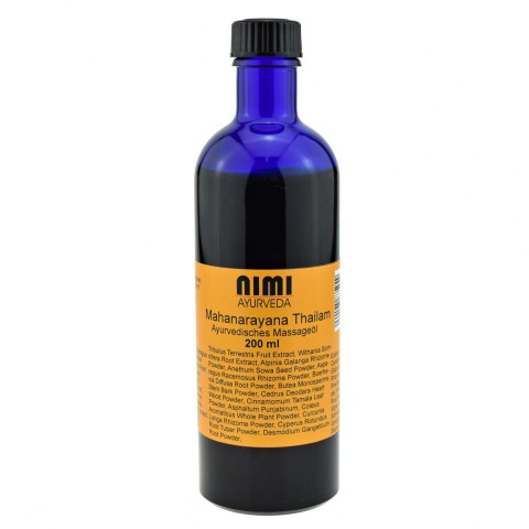 Relaksējoša masāžas eļļa Mahanarayana Thailam, Nimi Ayurveda, 200 ml