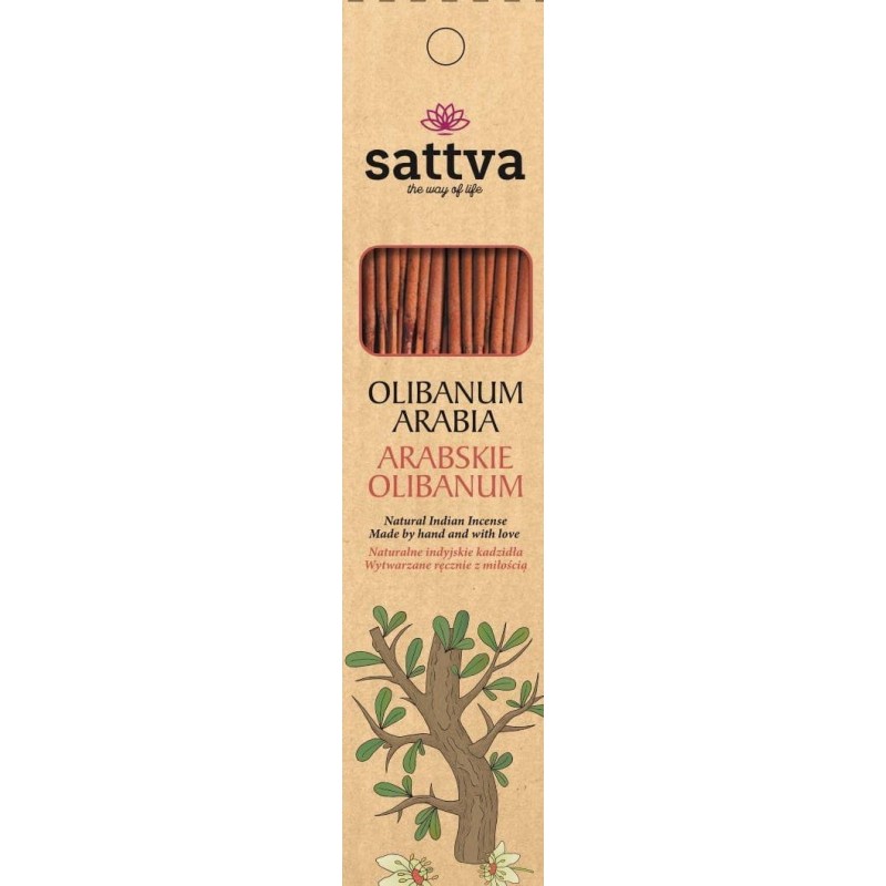 Incense sticks Arabia Olibanum, Sattva Ayurveda, 15 pcs. Incense sticks Arabia Olibanum, Sattva Ayurveda, 15 pcs.