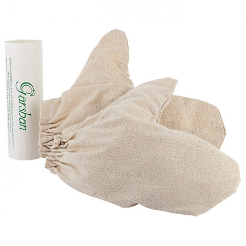 Garshan masāžas cimdi no neapstrādāta zīda, Maharishi Ayurveda, 1 pāris