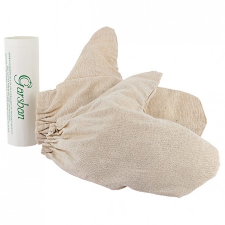 Garshan Massage Gloves in Raw Silk, Maharishi Ayurveda, 1 pair