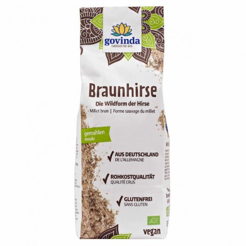Brown wild sorghum flour, organic, Govinda, 500g