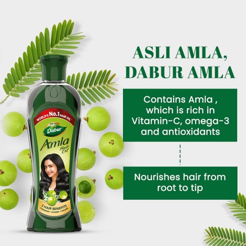 Stiprinoša matu eļļa Amla, Dabur, 180 ml