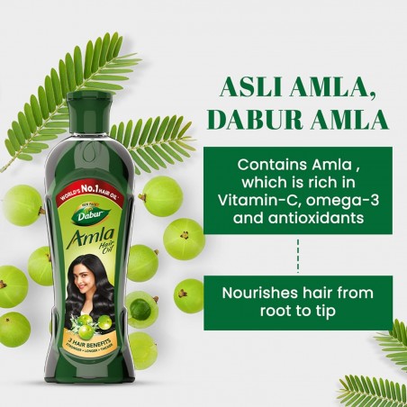 Stiprinoša matu eļļa Amla, Dabur, 180 ml