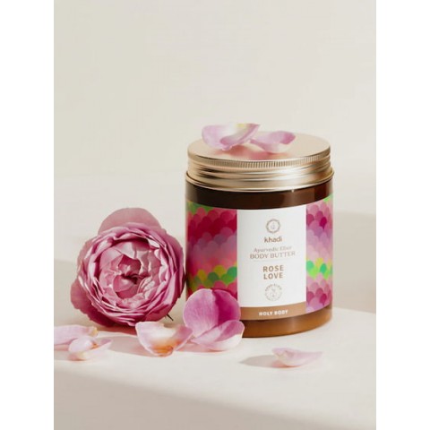 Ājurvēdas ķermeņa sviests Rose Love, Khadi, 250 ml