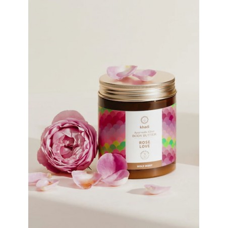Ājurvēdas ķermeņa sviests Rose Love, Khadi, 250 ml