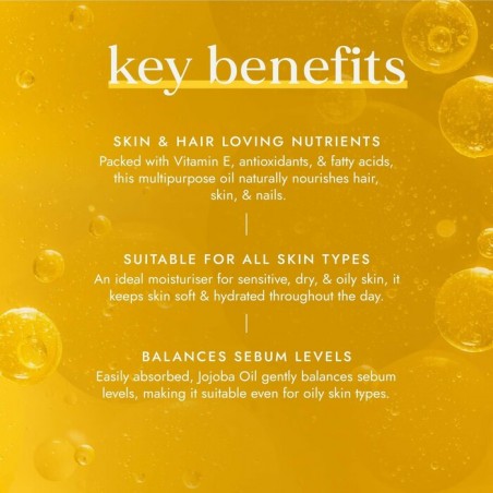 Jojoba Jojoba Oil Golden, cold pressed, organic, Fushi, 30ml