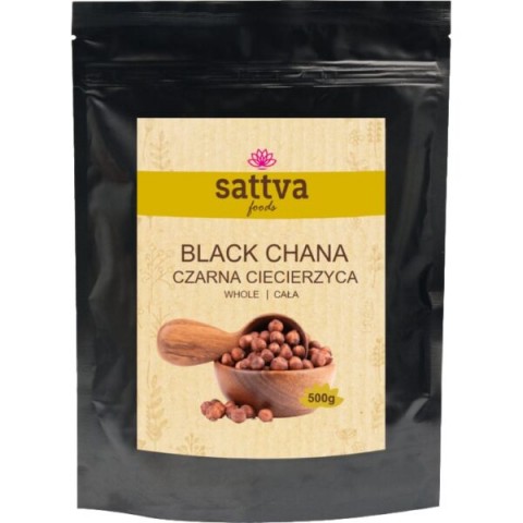 Black chickpeas (Kala Chana), whole, Sattva Foods, 500 g