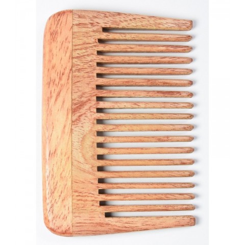 Wooden travel neem comb, Soil and Earth, 11cm