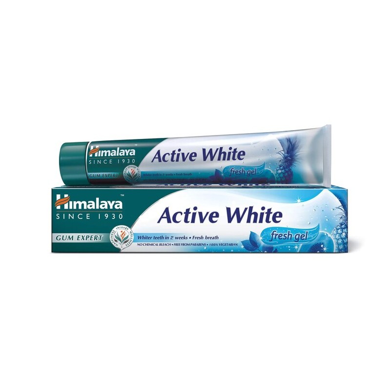 Atsvaidzinoša balinoša zobu želeja Active White Fresh Gel, Himalaya, 75ml