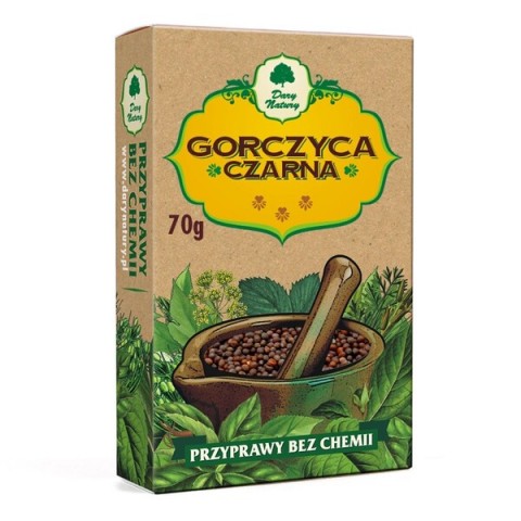 Melnās sinepju sēklas, Dary Natury, 70g
