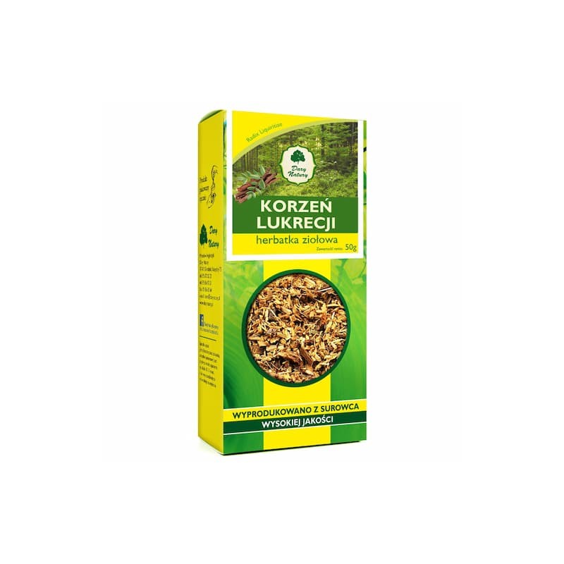 Lakricas sakne, sasmalcināta, Dary Natury, 50g Lakricas sakne, sasmalcināta, Dary Natury, 50g
