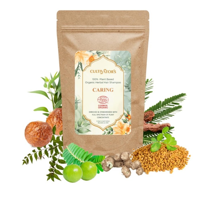 Aizsargājošs augu šampūns matu šampūns pulveris Caring, Cultivator's, 250g