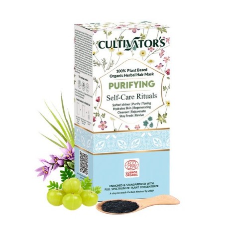 Attīrošs augu matu maskas pulveris Purifying, Cultivator's, 100g