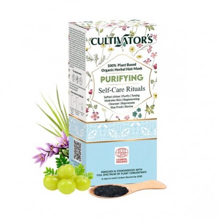 Attīrošs augu matu maskas pulveris Purifying, Cultivator's, 100g