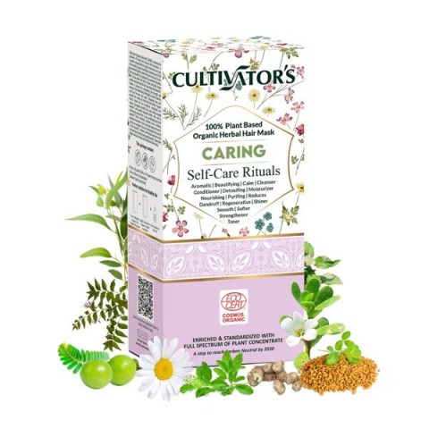 Aizsargājoša augu izcelsmes matu maska pulveris kopjoša, Cultivator's, 100g