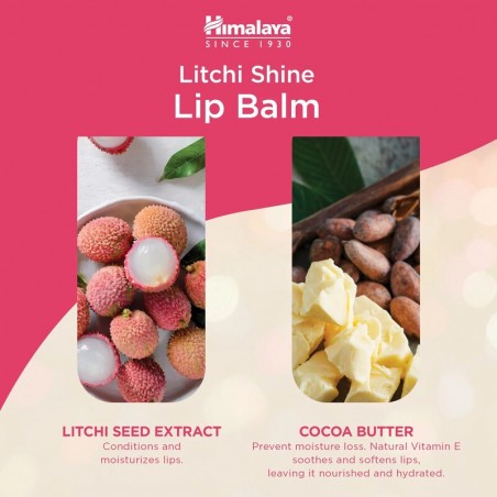 Litchi Gloss Lip Balm, Himalaya, 4.5g