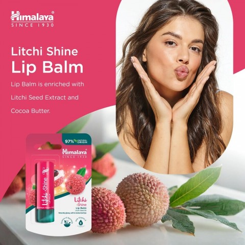 Litchi Gloss Lip Balm, Himalaya, 4.5g