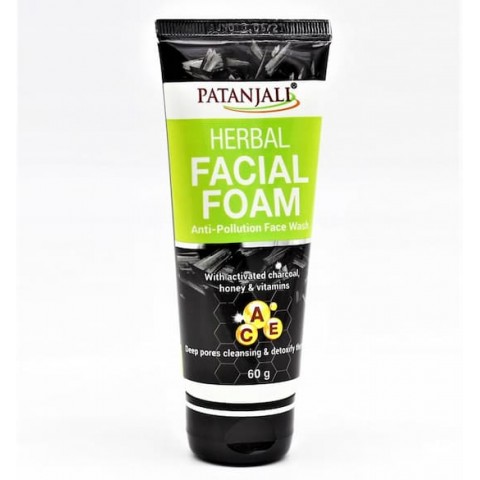 Zāļu sejas attīrošās putas ar kokogli, Patanjali, 50ml