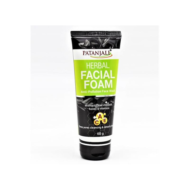 Zāļu sejas attīrošās putas ar kokogli, Patanjali, 50ml Zāļu sejas attīrošās putas ar kokogli, Patanjali, 50ml