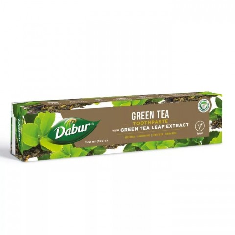 Zāļu zobu pasta ar zaļo tēju, Dabur, 100 ml