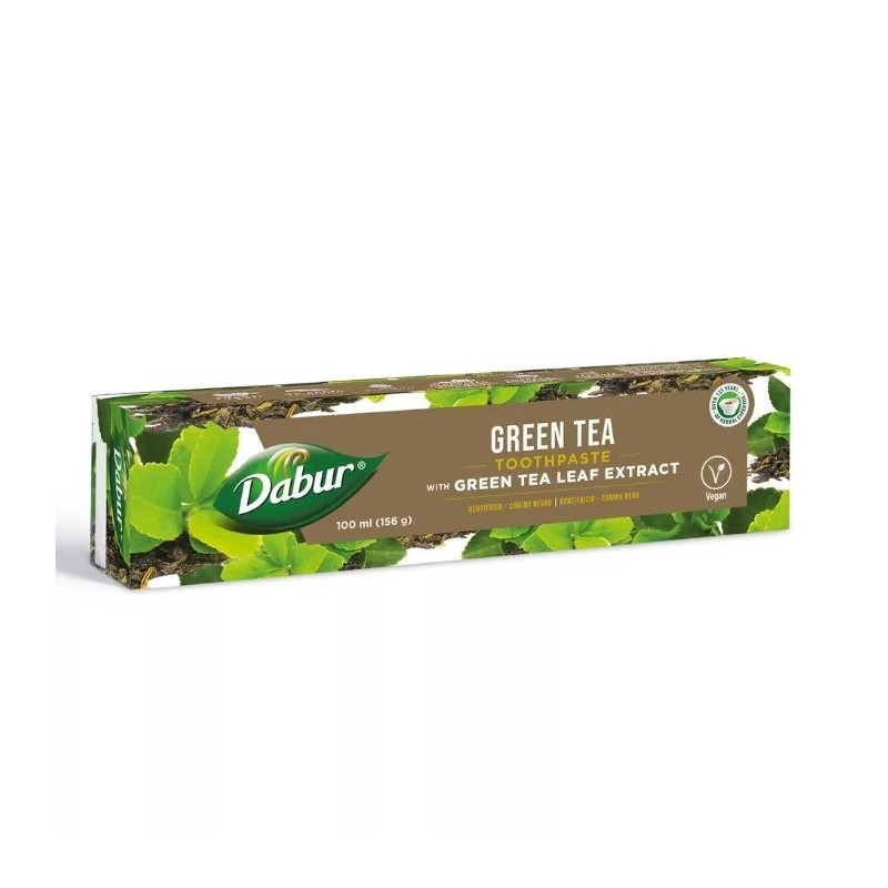 Zāļu zobu pasta ar zaļo tēju, Dabur, 100 ml Zāļu zobu pasta ar zaļo tēju, Dabur, 100 ml