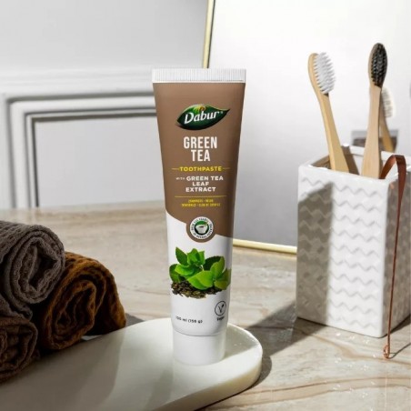 Zāļu zobu pasta ar zaļo tēju, Dabur, 100 ml