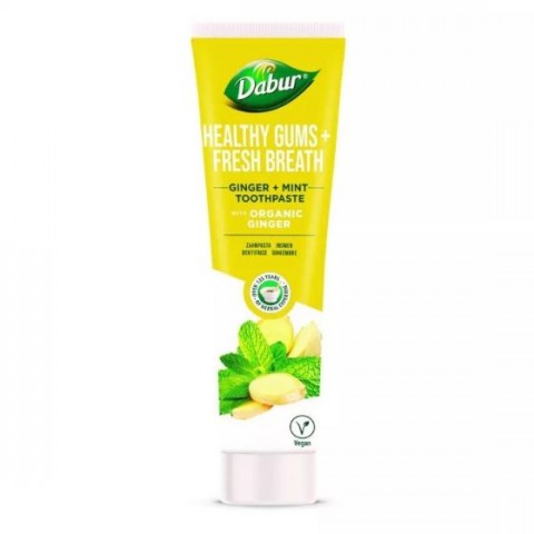 Zāļu zobu pasta ingvera piparmētra Veselīgas smaganas, Dabur, 100 ml