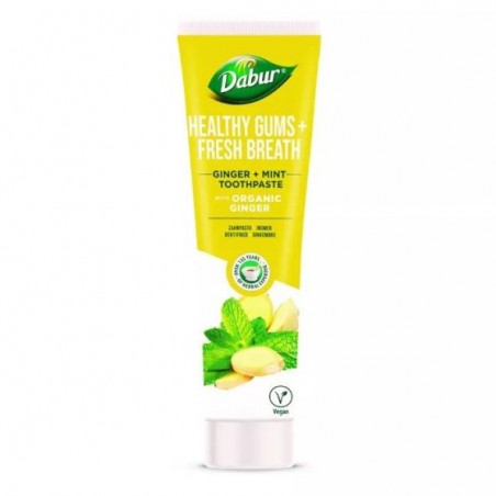 Zāļu zobu pasta ingvera piparmētra Veselīgas smaganas, Dabur, 100 ml